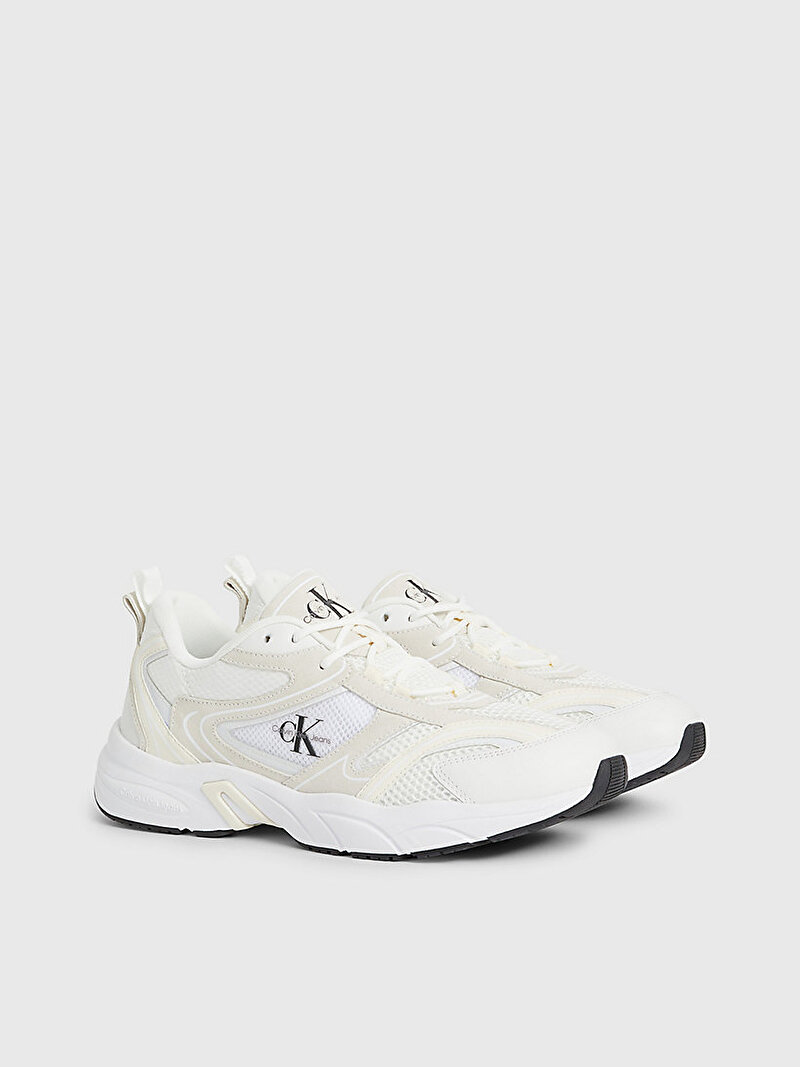 Calvin Klein Bej Renkli Erkek Retro Tennis Oversized Sneaker
