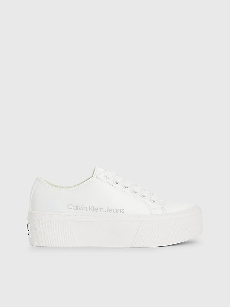 Calvin Klein Beyaz Renkli Kadın Flatform Sneaker