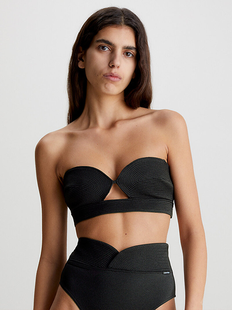 Calvin Klein Siyah Renkli Kadın Bralet Bikini Üstü