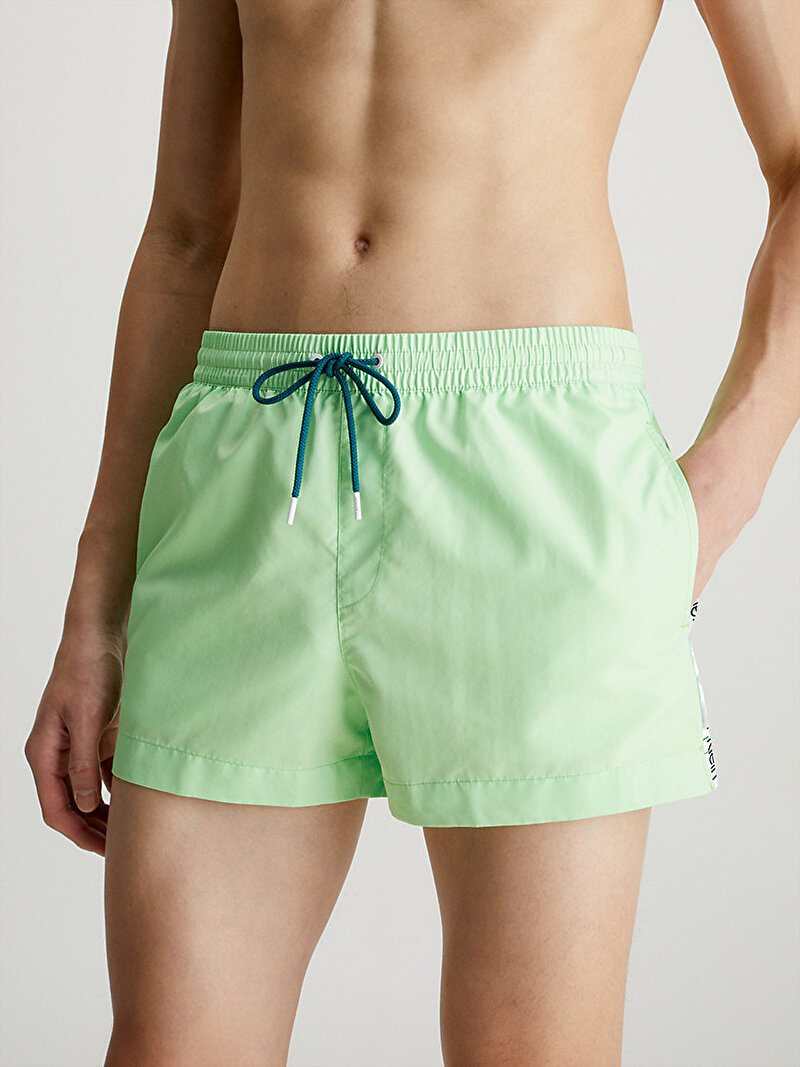 Calvin Klein Yeşil Renkli Erkek Short Drawstring Deniz Şortu