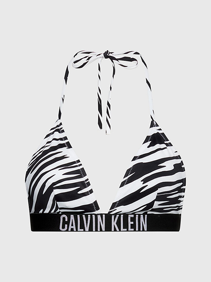 Calvin Klein Siyah Renkli Kadın Fixed Üçgen Bikini Üstü