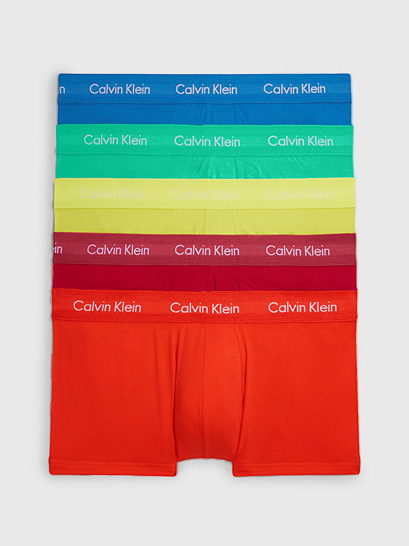 Calvin Klein Çok renkli Renkli Erkek 5'Li Low Rise Trunk Boxer Seti