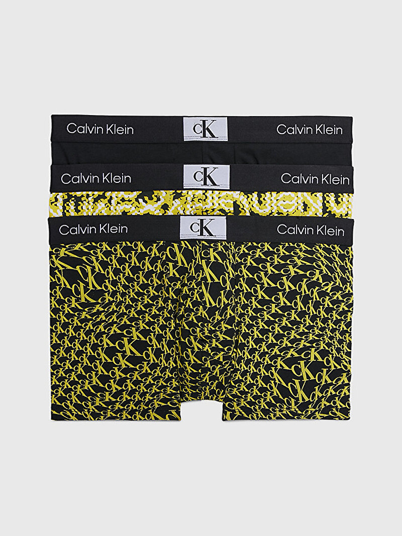 Calvin Klein Çok renkli Renkli Erkek 3'Lü Trunk Boxer Seti