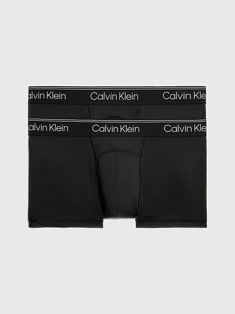 Calvin Klein Siyah Renkli Erkek 2'Li Low Rise Trunk Boxer Seti