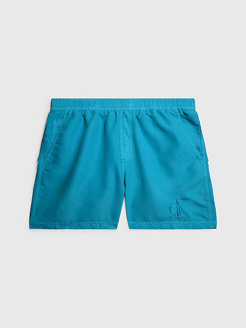 Calvin Klein Mavi Renkli Erkek Medium Drawstring Deniz Şortu