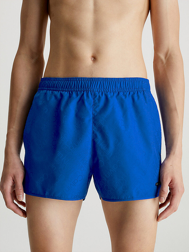 Calvin Klein Mavi Renkli Erkek Short Runner Deniz Şortu