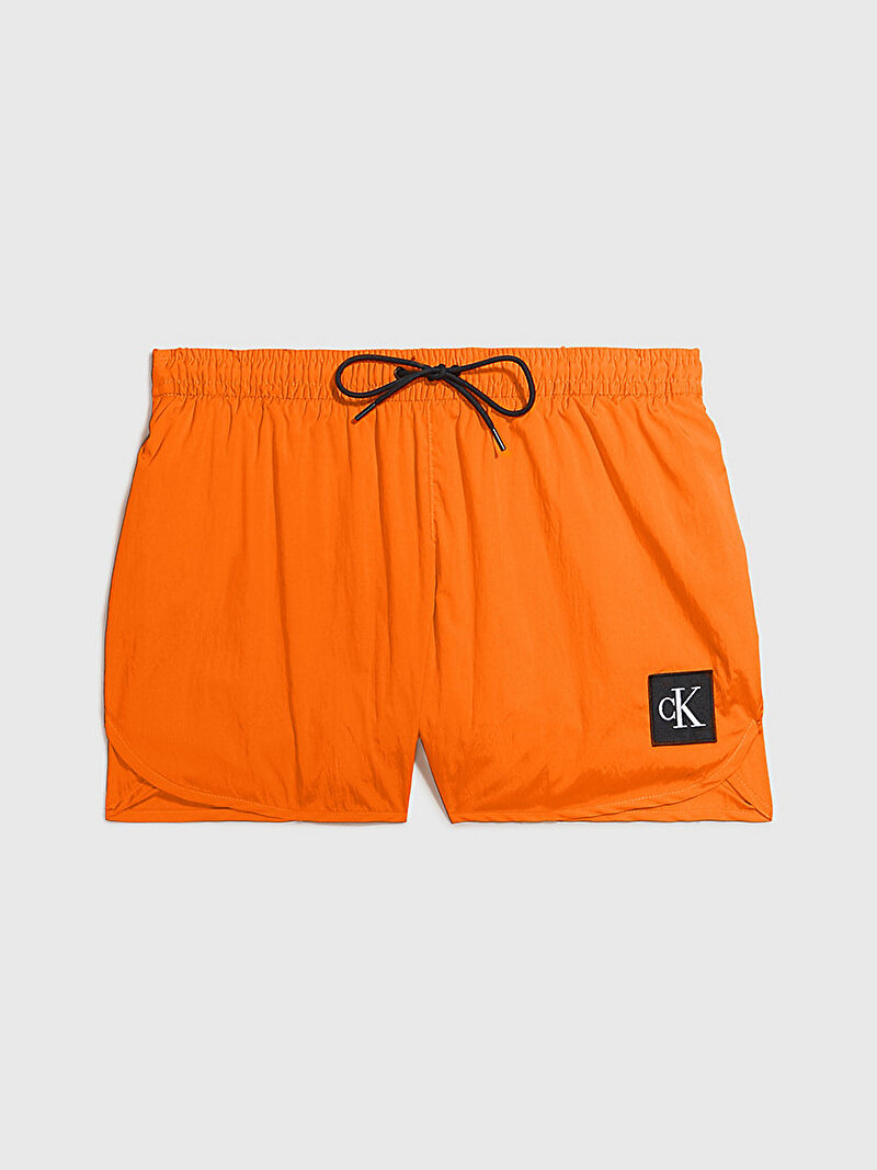 Calvin Klein Turuncu Renkli Erkek Short Runner Deniz Şortu