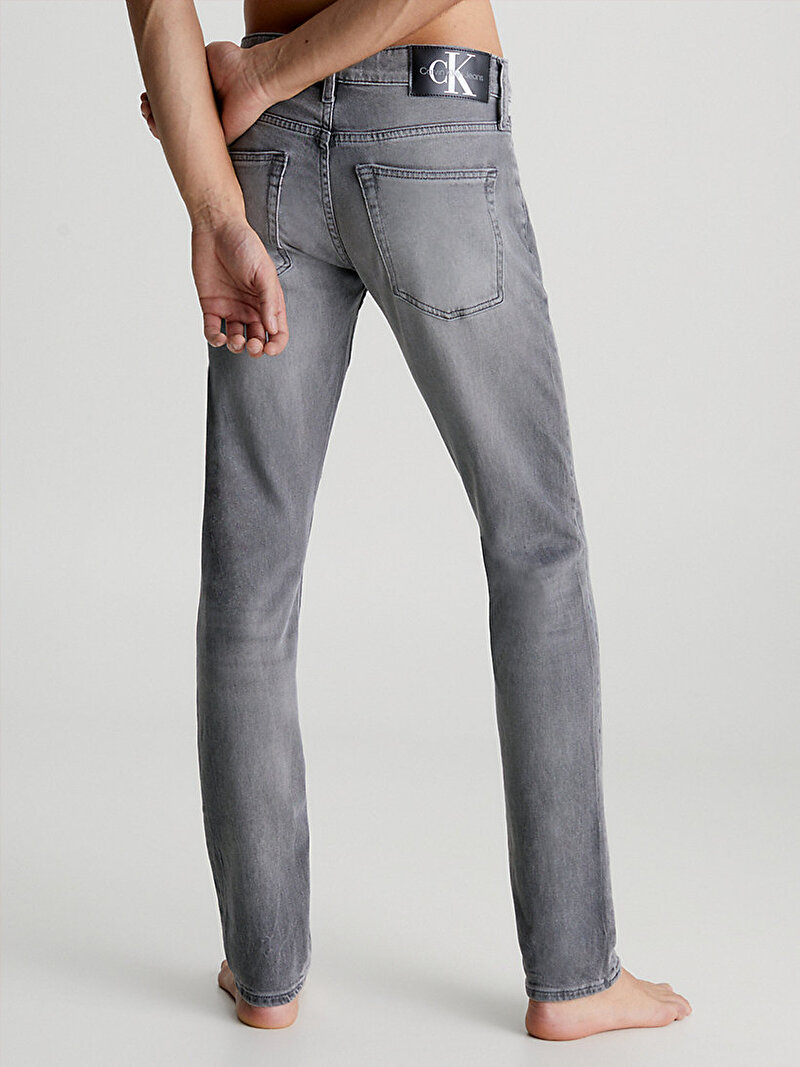 Calvin Klein Gri Renkli Erkek Slim Jean Pantolon