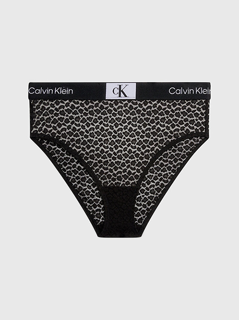 Calvin Klein Siyah Renkli Kadın Yüksek Bel Bikini Külot