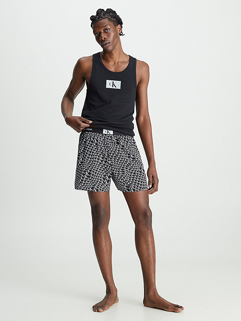 Calvin Klein Siyah Renkli Erkek Tank Top Boxer Set