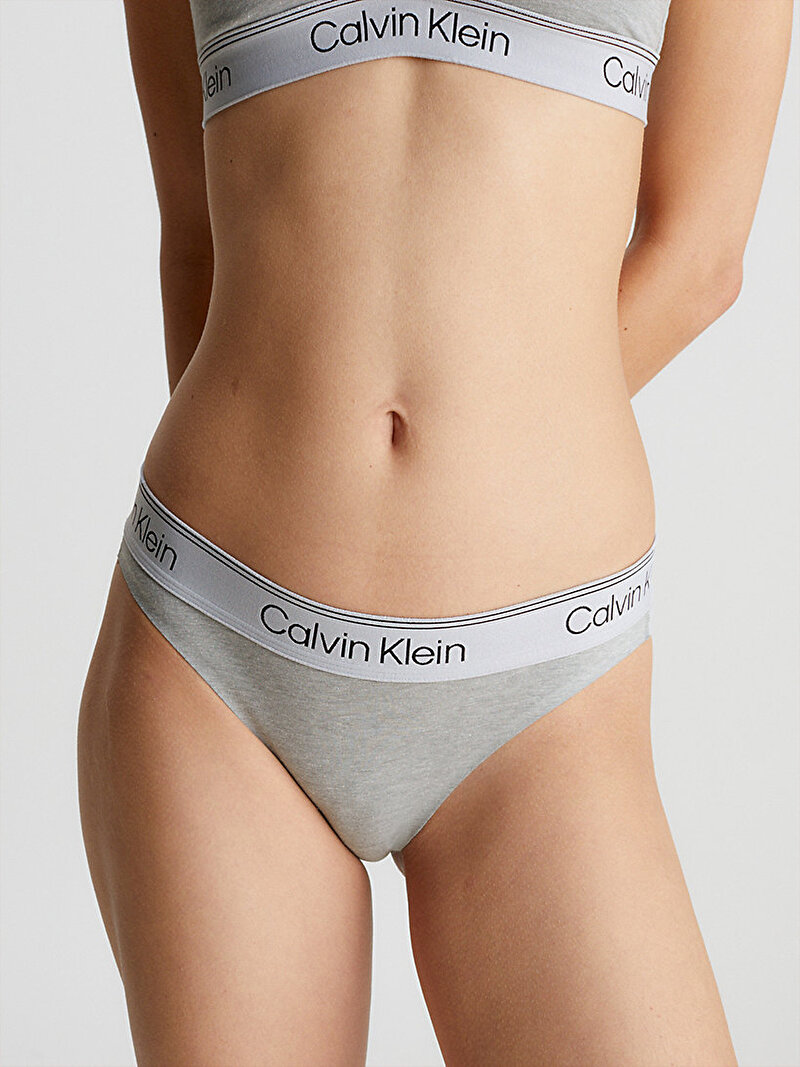 Calvin Klein Gri Renkli Kadın Bikini Külot