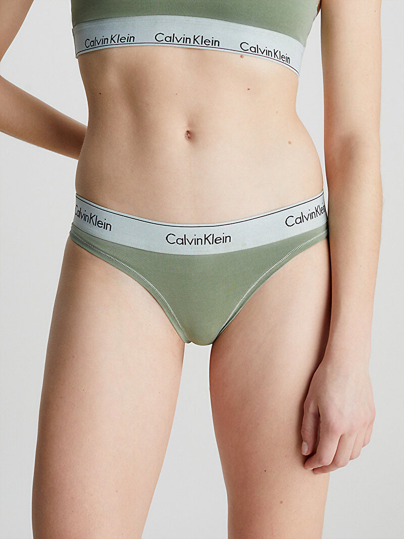 Calvin Klein Yeşil Renkli Kadın Tanga