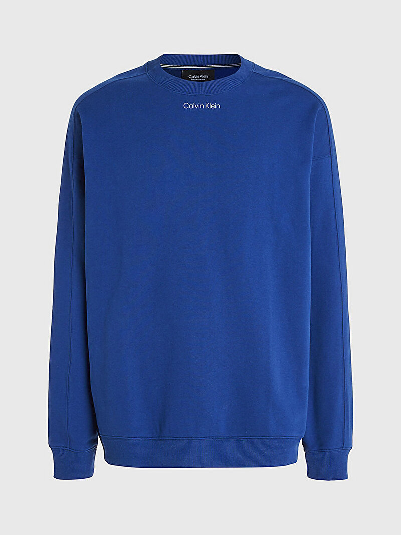 Calvin Klein Lacivert Renkli Erkek Performance Sweatshirt