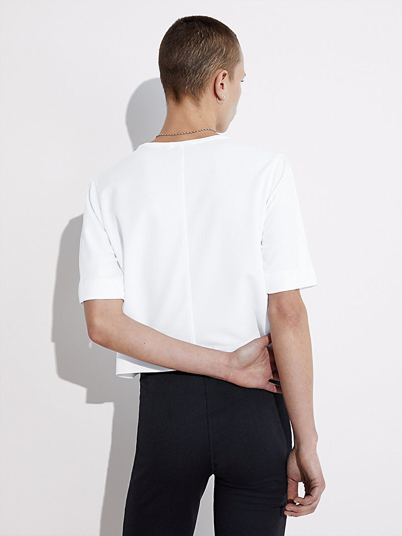 Calvin Klein Beyaz Renkli Kadın Performance T-Shirt - Pride