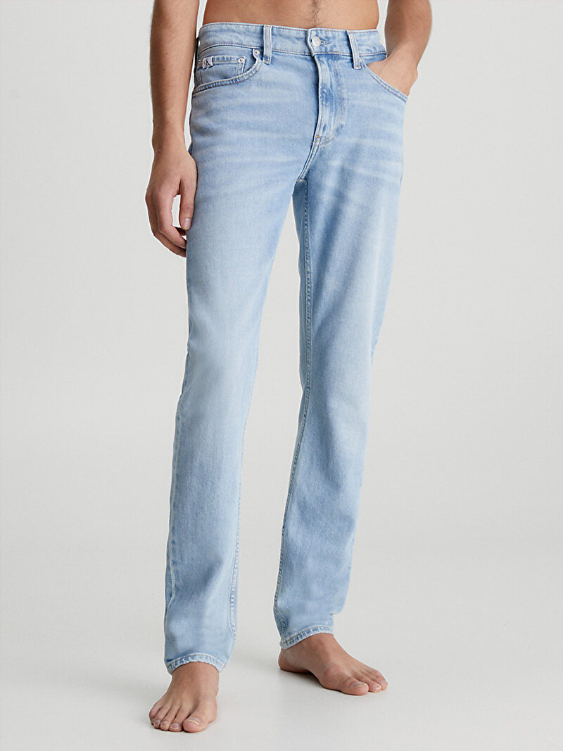 Calvin Klein Mavi Renkli Erkek Slim Tapered Jean Pantolon