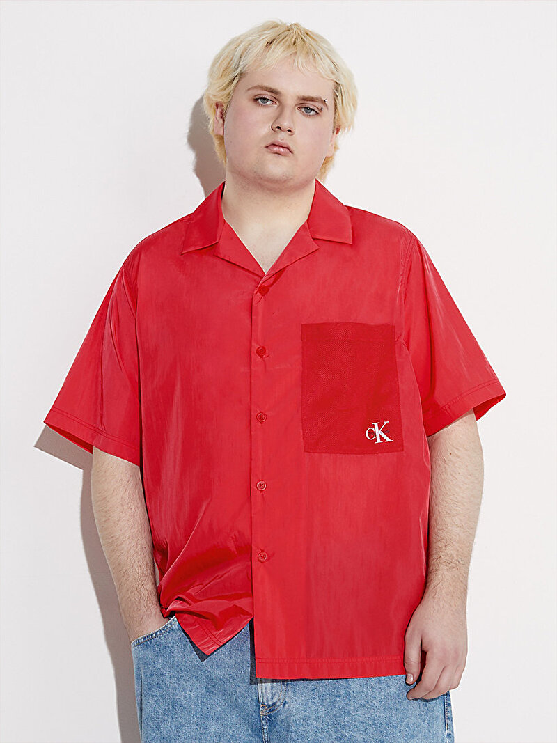 Calvin Klein Kırmızı Renkli Erkek Woven Gömlek - Pride