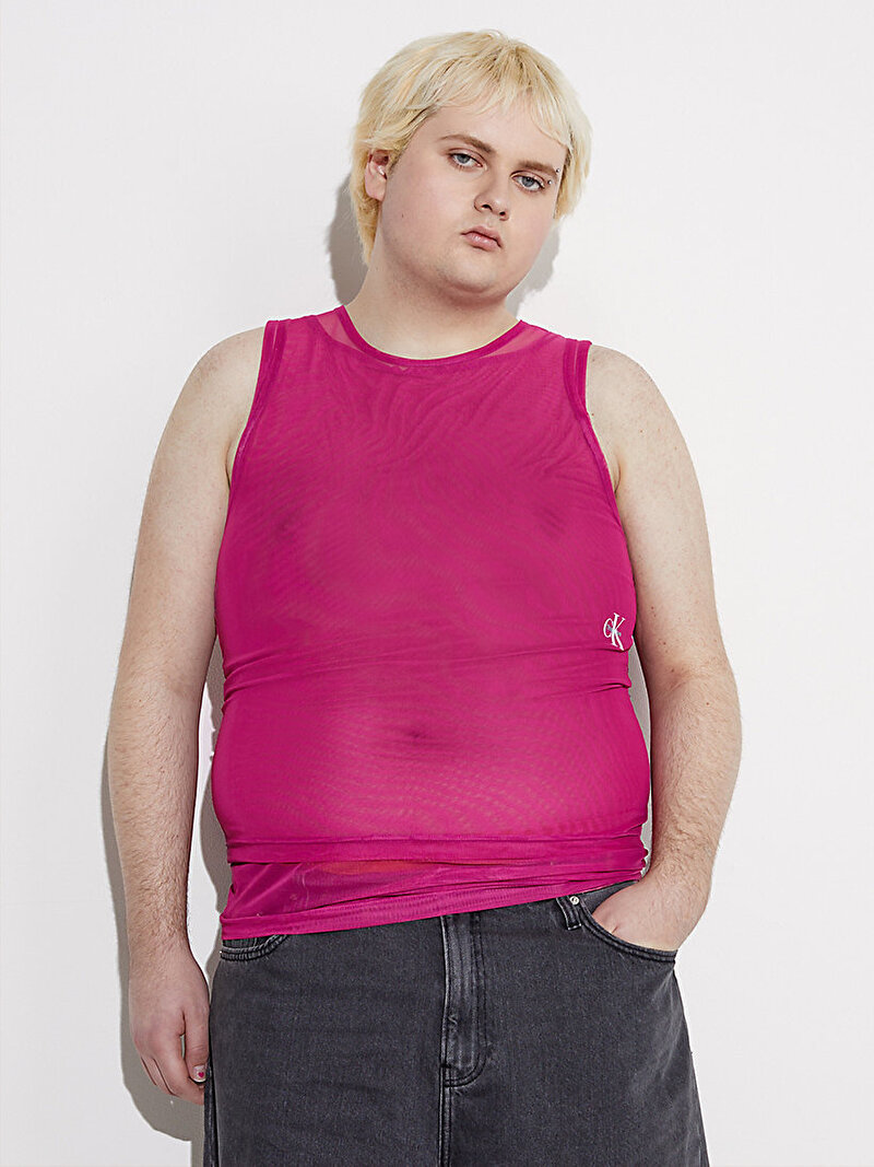 Calvin Klein Mor Renkli Erkek 2 In 1 Mash Layered Tank Top - Pride