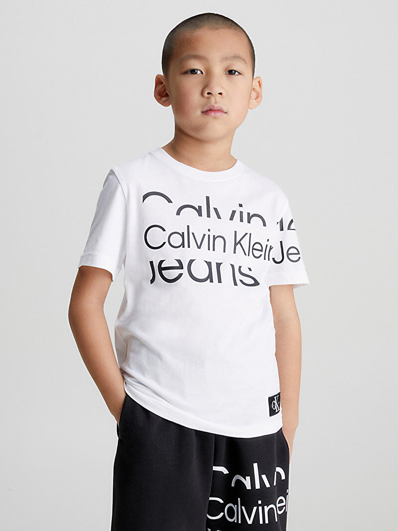 Erkek Çocuk Blown Up Logo T-Shirt