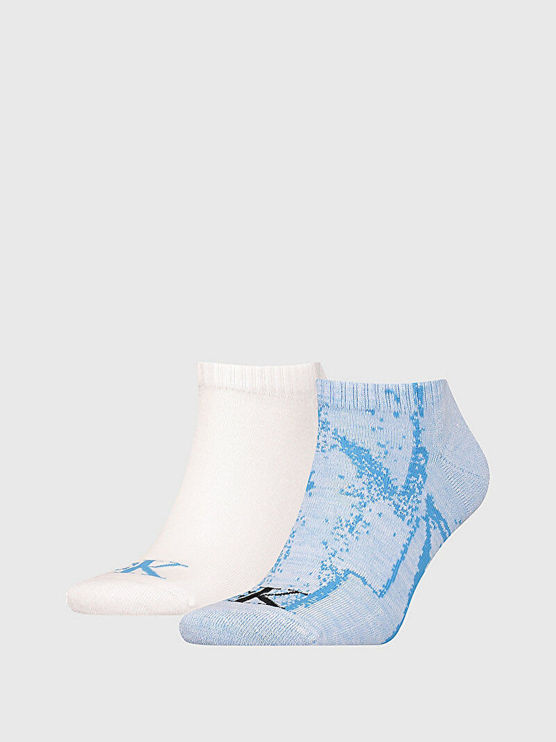 Calvin Klein Çok renkli Renkli Erkek 2'Li Sneaker Çorabı