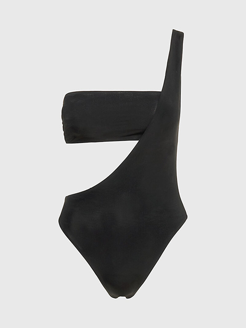Calvin Klein Siyah Renkli Kadın Tek Omuzlu Mayo