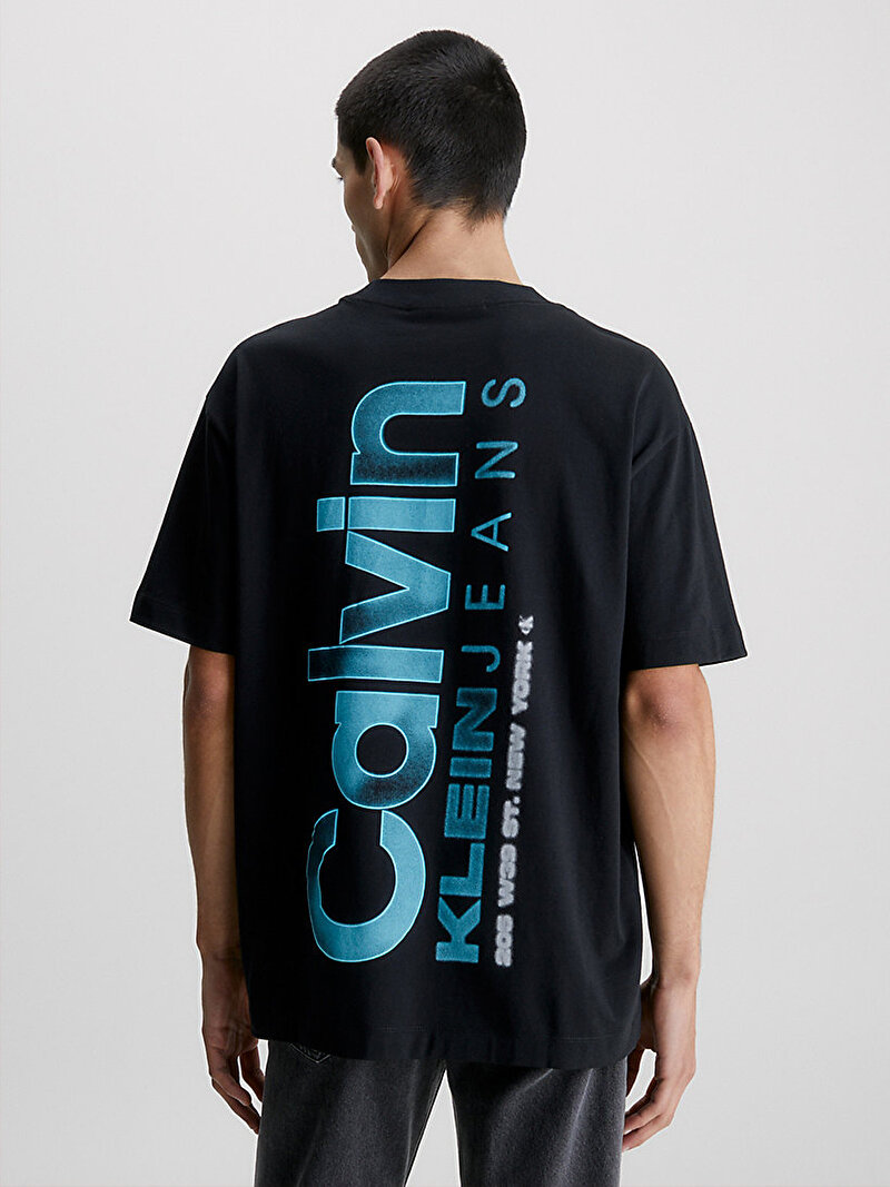 Calvin Klein Siyah Renkli Erkek Bold Color Institutional Logo T-Shirt
