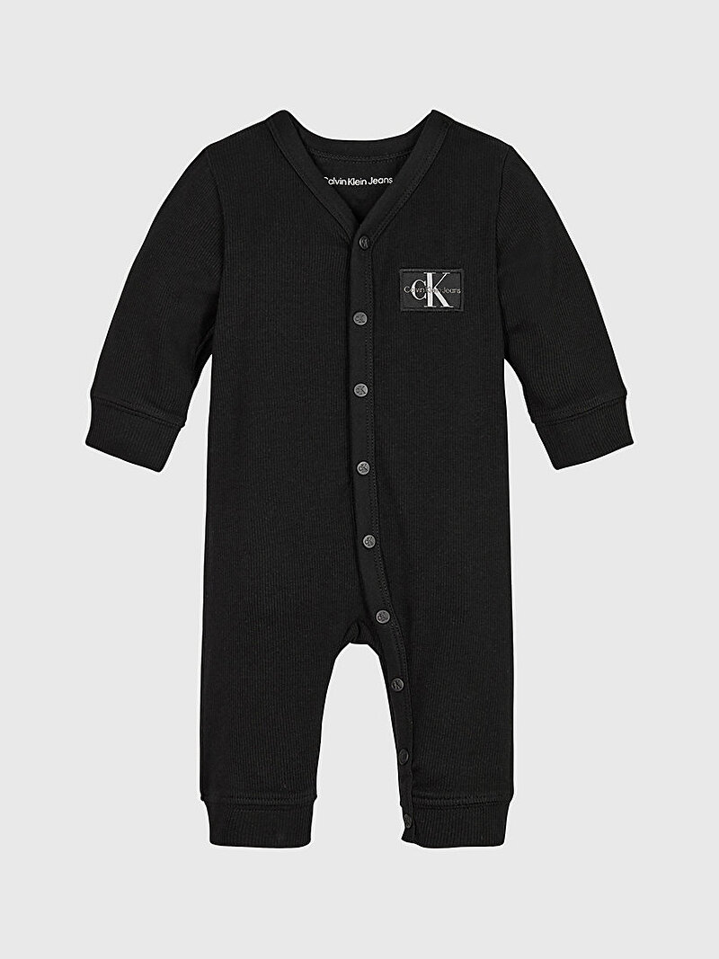 Calvin Klein Siyah Renkli Bebek Monogram Logo Body