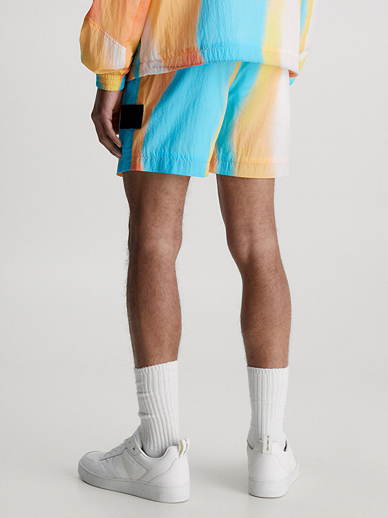 Calvin Klein Çok renkli Renkli Erkek Aop Nylon Mesh Şort
