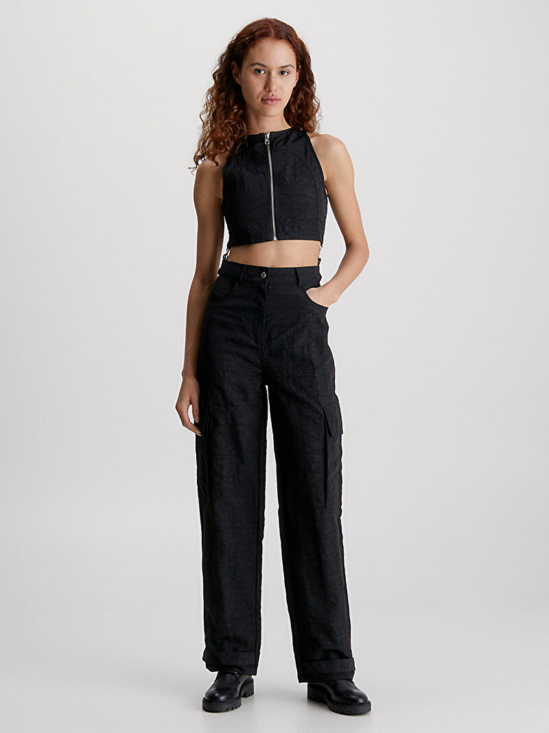 Calvin Klein Siyah Renkli Kadın Cut Out Tulum