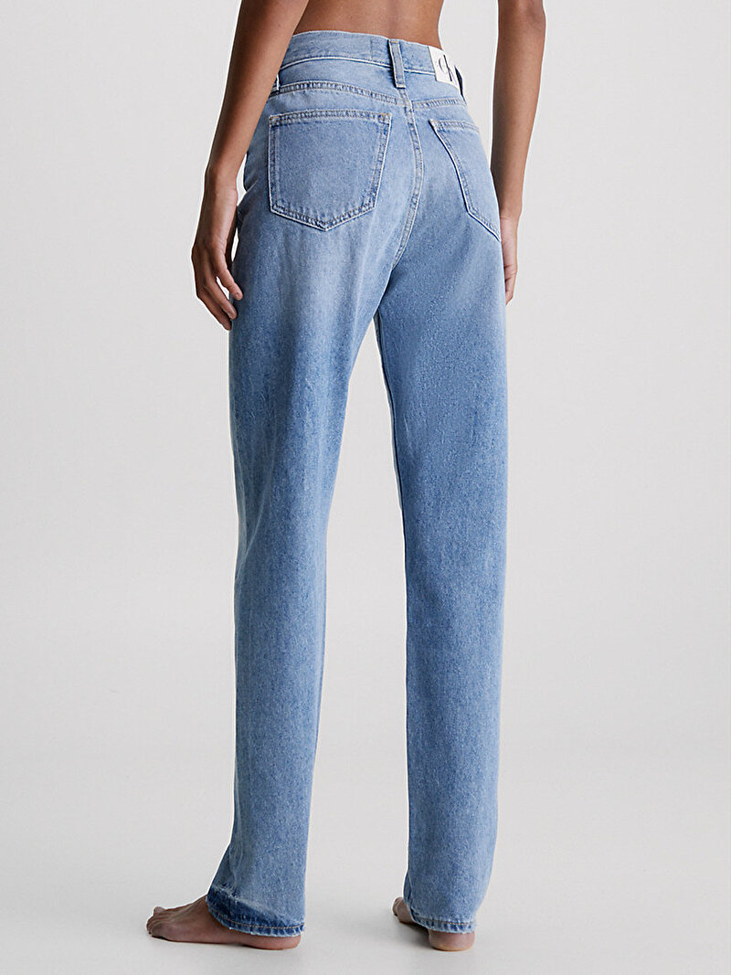 Calvin Klein Mavi Renkli Kadın Authentic Slim Straight Jean Pantolon