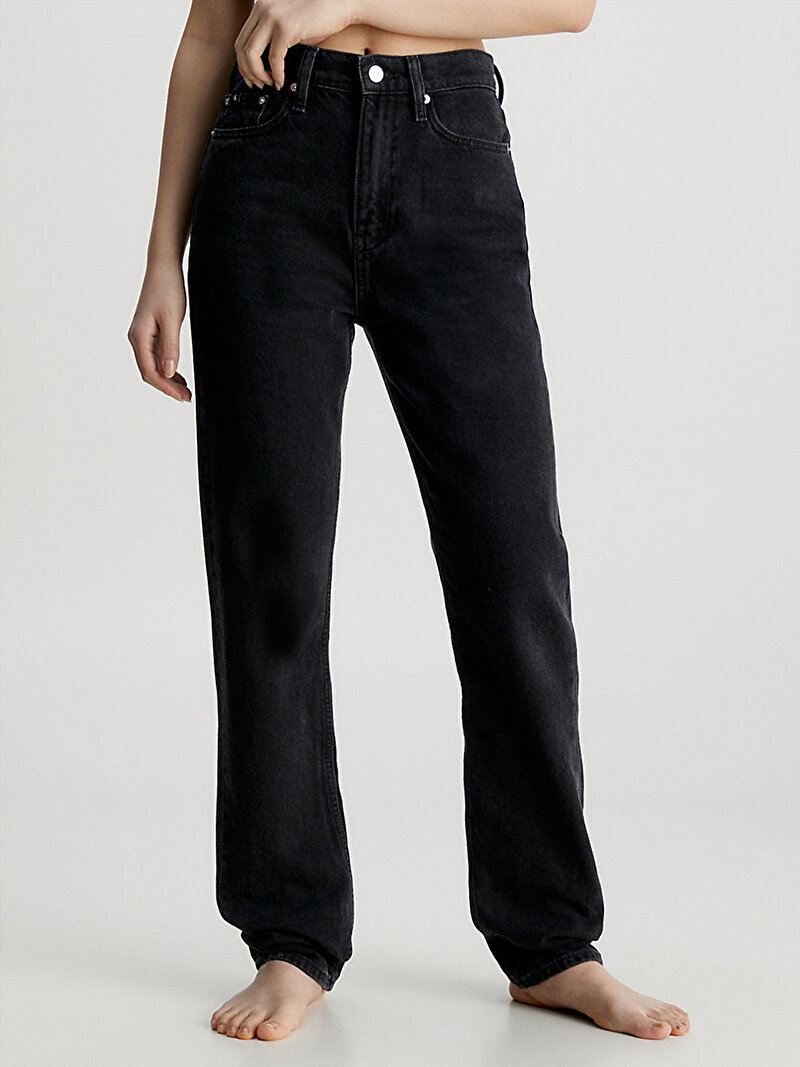 Calvin Klein Siyah Renkli Kadın Authentic Slim Straight Jean Pantolon