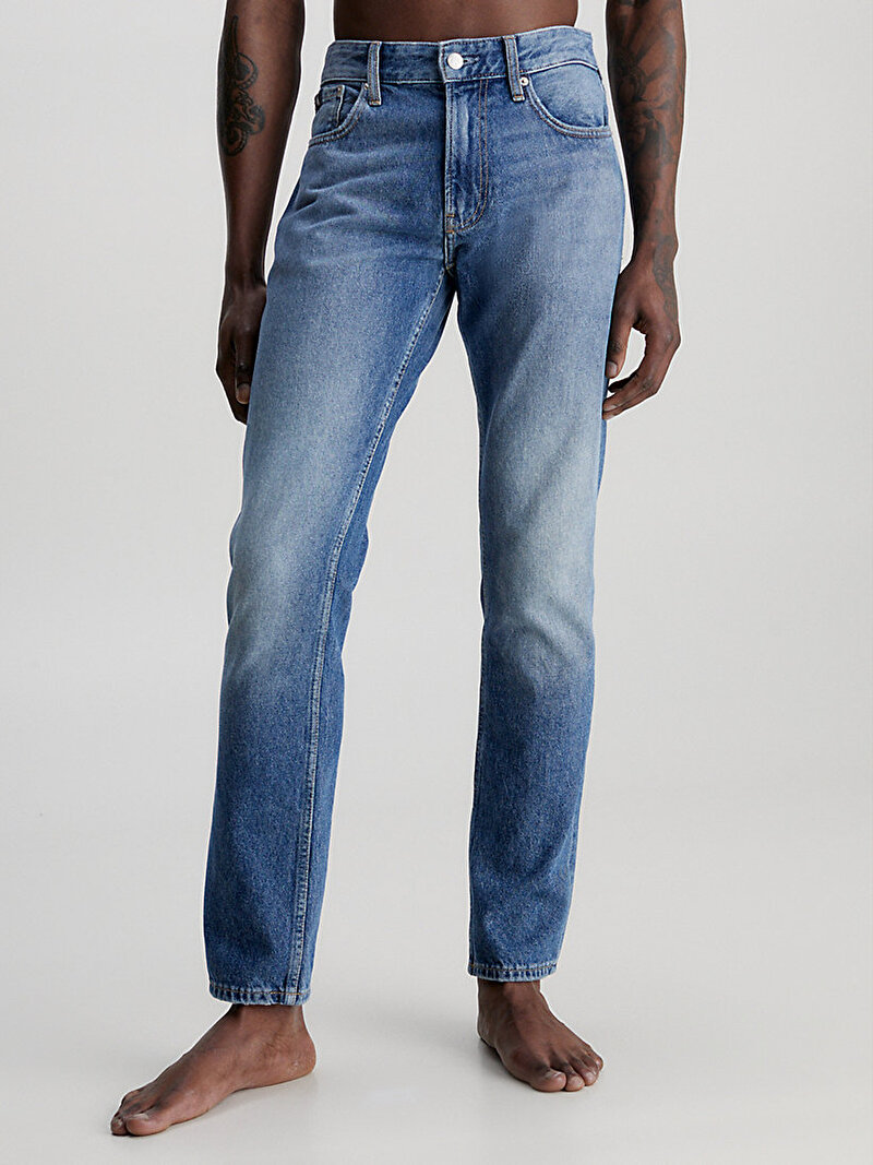 Calvin Klein Mavi Renkli Erkek Authentic Straight Jean Pantolon