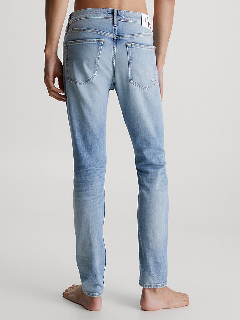 Calvin Klein Mavi Renkli Erkek Slim Tapered Jean Pantolon