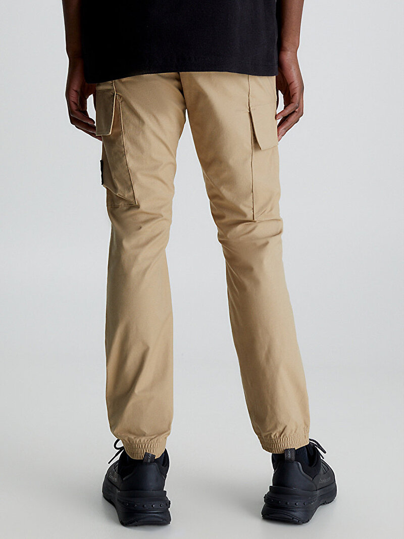 Calvin Klein Kahverengi Renkli Erkek Skinny Washed Cargo Pantolon