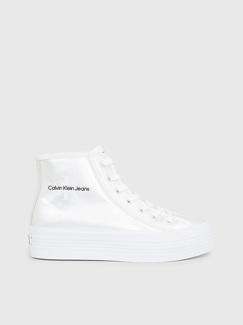 Calvin Klein Beyaz Renkli Kadın Flatform Vulcanized Sneaker
