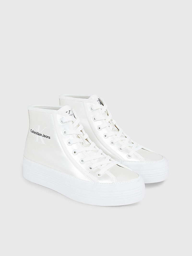 Calvin Klein Beyaz Renkli Kadın Flatform Vulcanized Sneaker