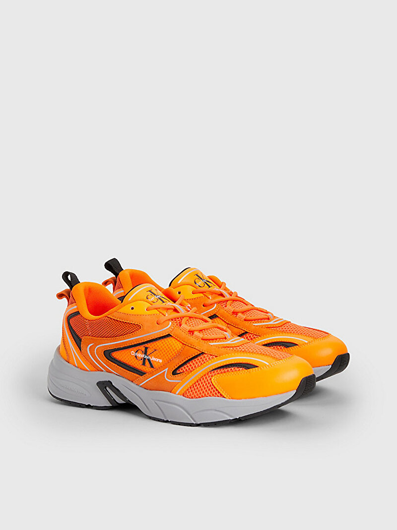 Calvin Klein Turuncu Renkli Erkek Retro Tennis Runner Sneaker