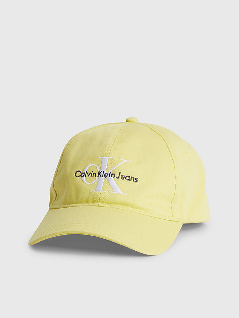Calvin Klein Sarı Renkli Erkek Monogram Şapka