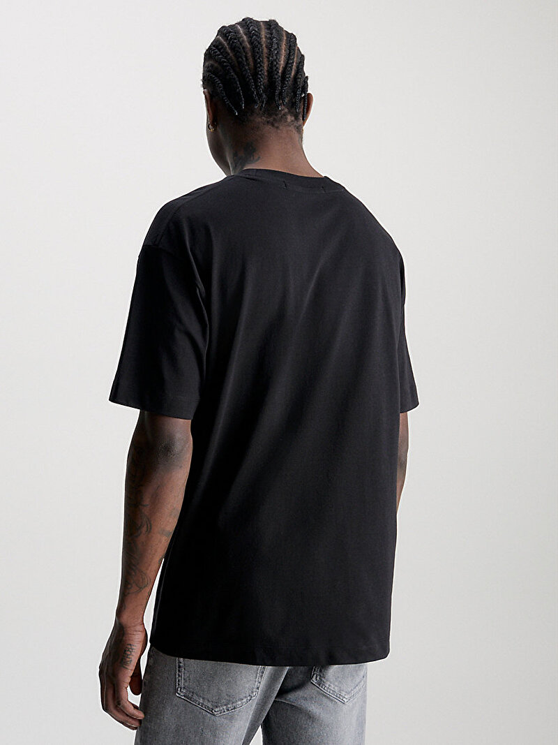 Calvin Klein Siyah Renkli Erkek Stacked Archival T-Shirt