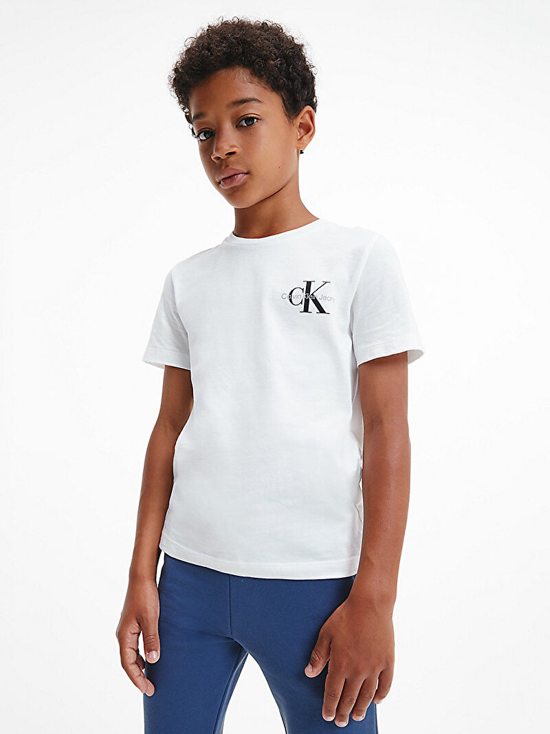 Erkek Çocuk Chest Monogram T-Shirt