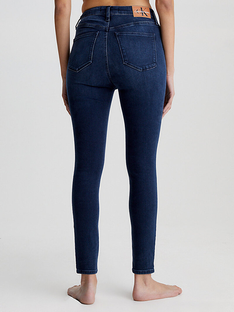 Calvin Klein Mavi Renkli Kadın Yüksek Bel Super Skinny Jean Pantolon
