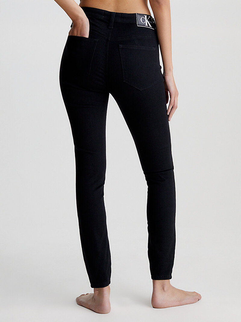 Calvin Klein Siyah Renkli Kadın Yüksek Bel Super Skinny Jean Pantolon