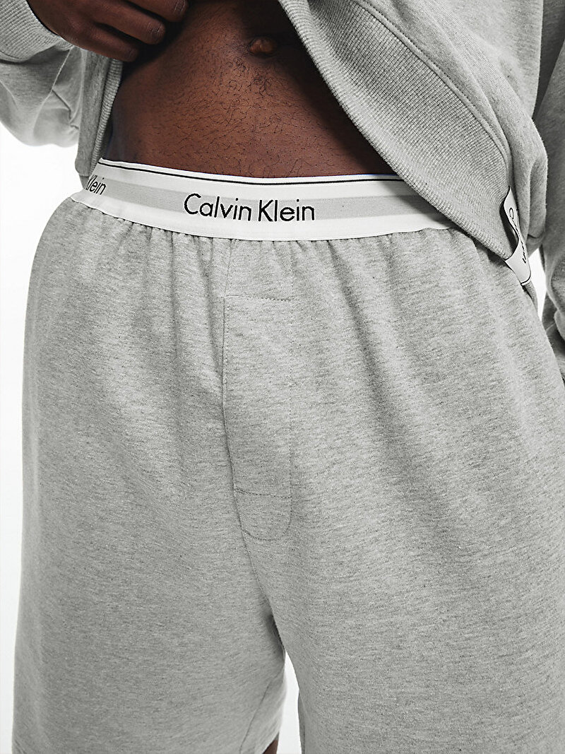 Calvin Klein Gri Renkli Erkek Sleep Şort