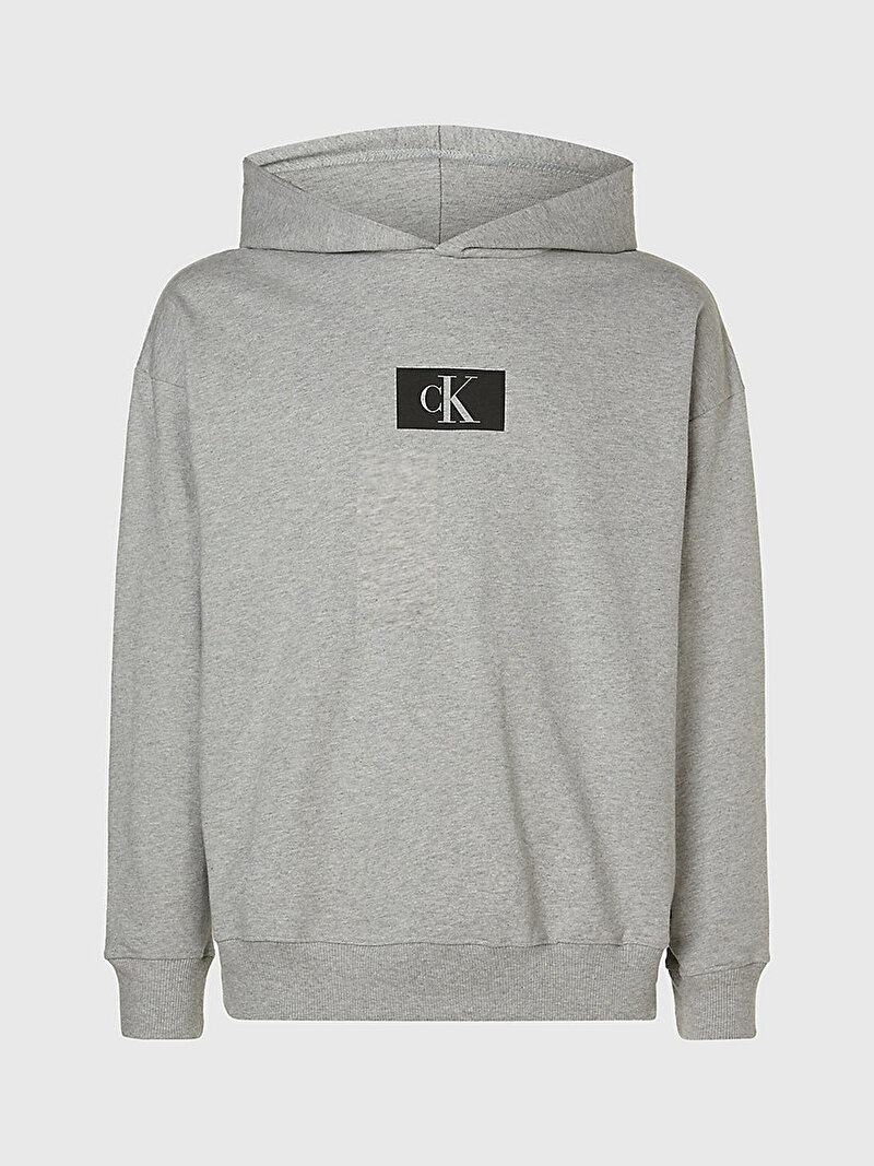 Calvin Klein Gri Renkli Erkek Hoodie Sweatshirt
