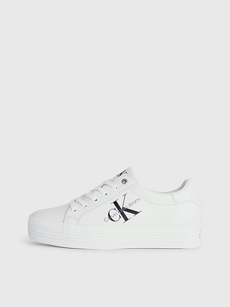 Calvin Klein Beyaz Renkli Kadın Vulcanized Lace Up Sneaker