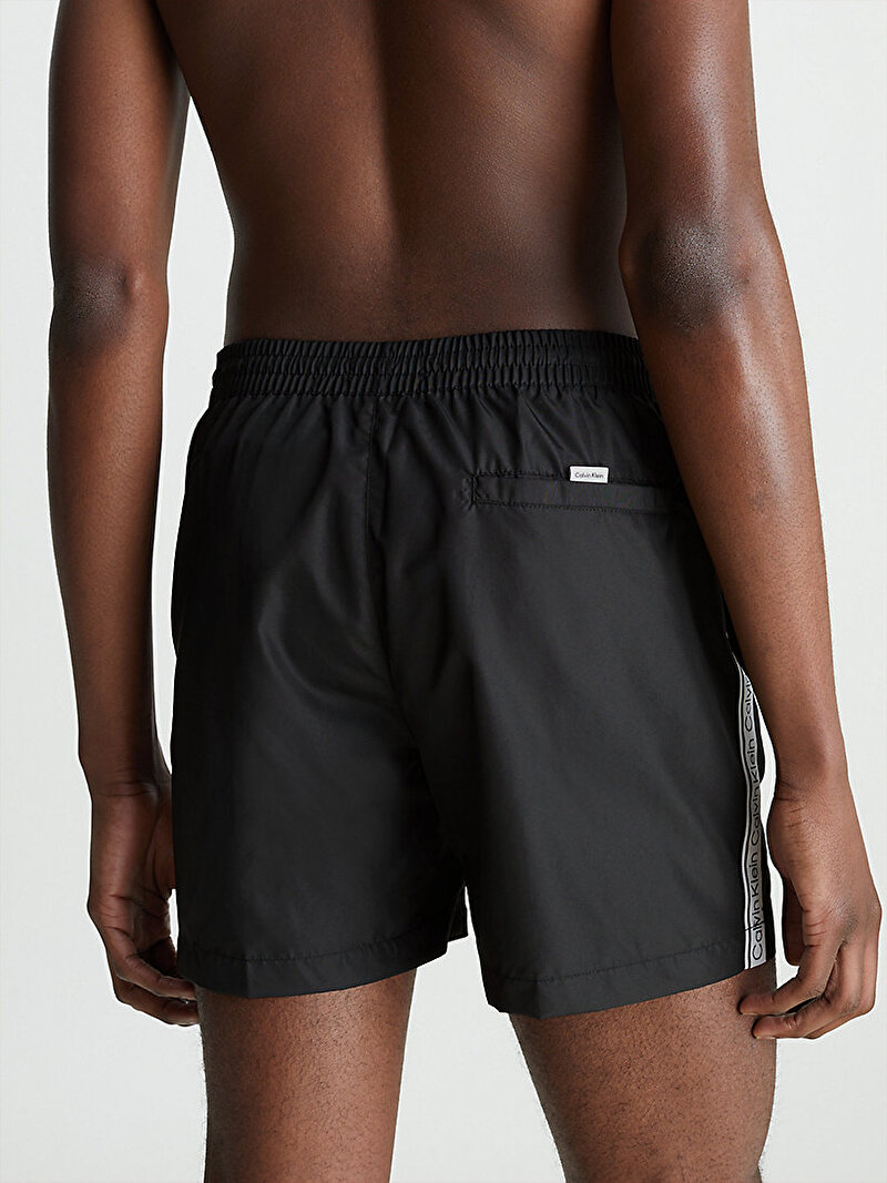 Calvin Klein Siyah Renkli Erkek Medium Drawstring Deniz Şortu
