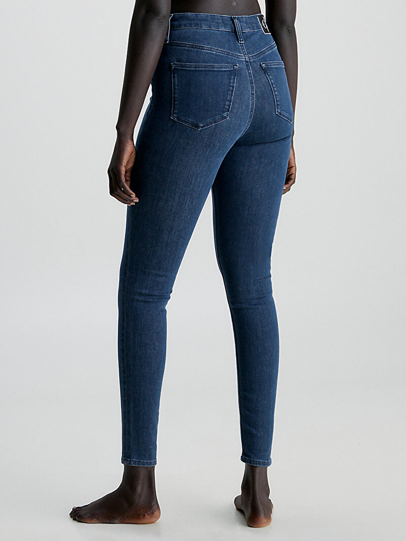 Calvin Klein Mavi Renkli Kadın Super Skinny Yüksek Bel Jean Pantolon
