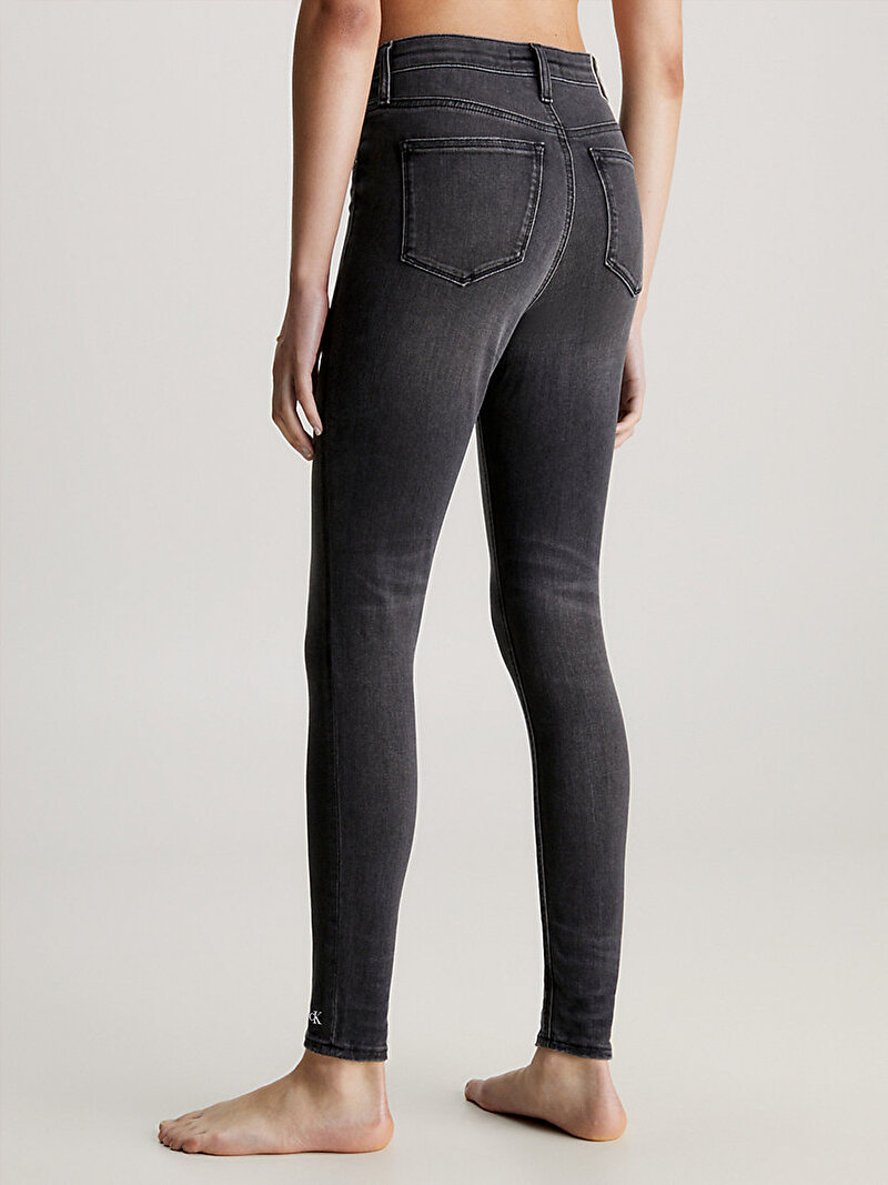 Calvin Klein Siyah Renkli Kadın Super Skinny Yüksek Bel Jean Pantolon