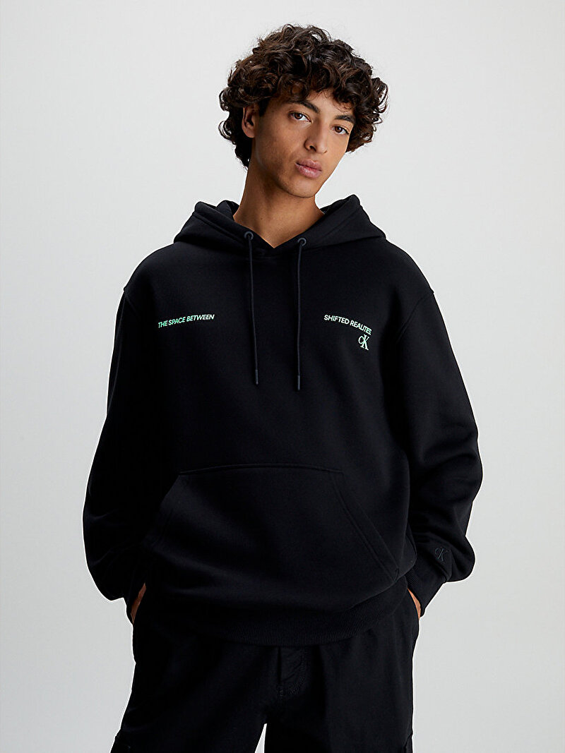 Calvin Klein Siyah Renkli Erkek Hyper Real Landscape Sweatshirt