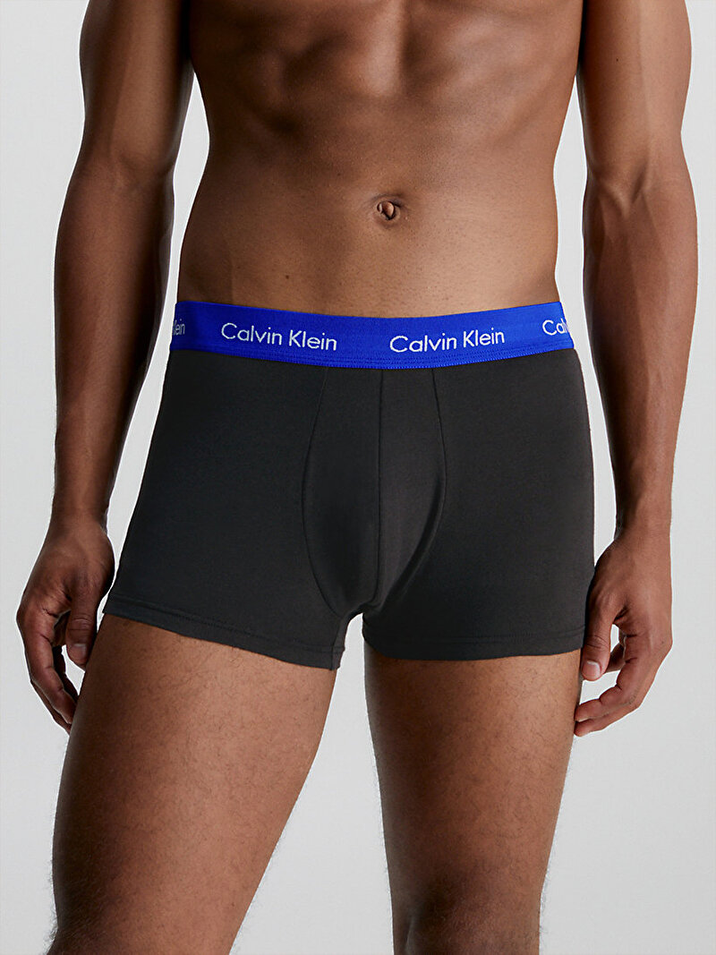 Calvin Klein Siyah Renkli Erkek 3'Lü Low Rise Trunk Boxer Seti