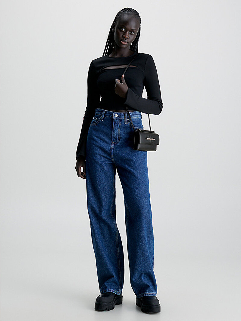 Calvin Klein Siyah Renkli Kadın Sculpted Cüzdan Çanta
